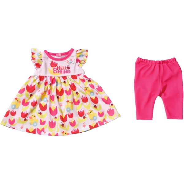 BABY born 4 Stagioni Set Abiti con 2 Vestiti, 4 Pantaloni, Mantella Pioggia e Cappotto Invernale per Bambole 43 cm