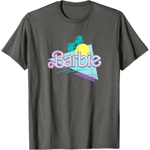 T-Shirt Barbie 90's Logo Originale Donna Moda Retrò Casual
