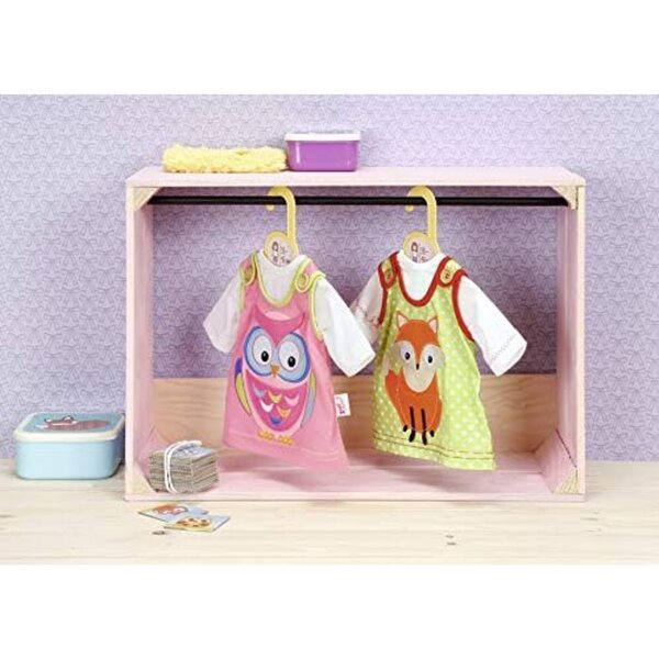 Abbigliamento Dolly Moda per Bambole 38-46 cm - Vestito con Civetta e Maglia Maniche Lunghe