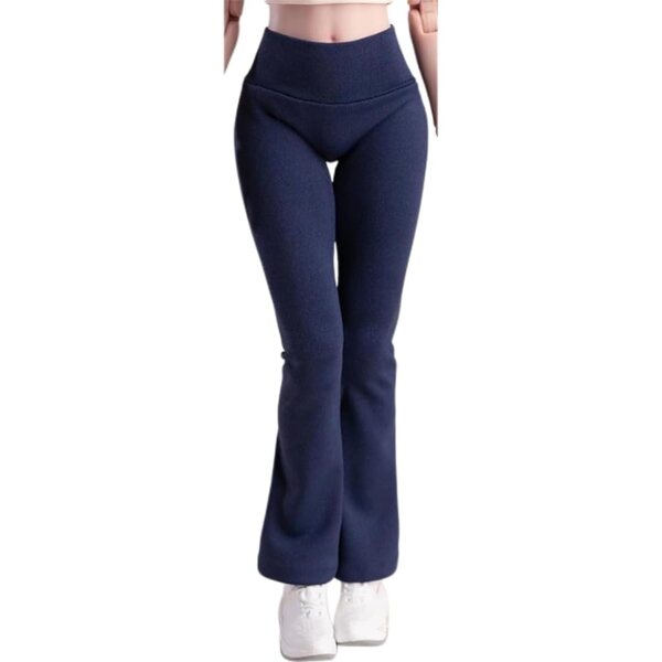 Weibliches Kleidungsset 1/6 Marineblaue Yogahose für 12-Zoll-Actionfigur