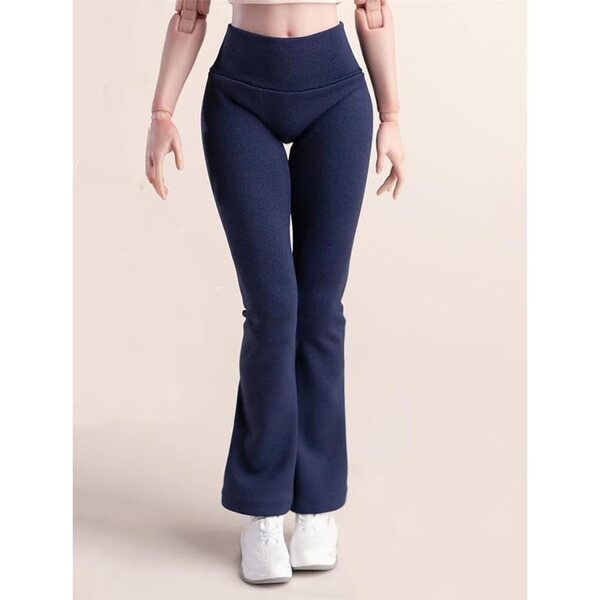 Weibliches Kleidungsset 1/6 Marineblaue Yogahose für 12-Zoll-Actionfigur