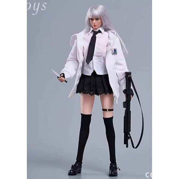Komplettes Hoodie- und Rock-Set 1/6 für 12-Zoll-Puppen – AMITD Detaillierte Kleidung