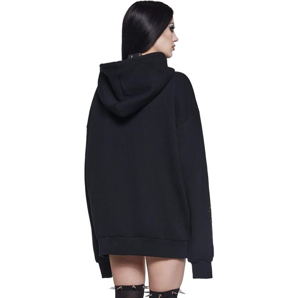 Dolls Kill Trickz N' Treatz Übergroßes Sweatshirt mit Skelett-Aufdruck, Größe M