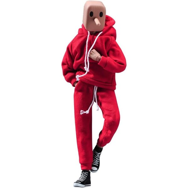 AMITD Abbigliamento Uomo 1/12 Felpa e Pantaloni per Action Figure 6 Pollici