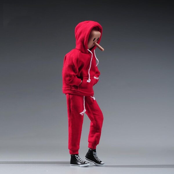 AMITD Abbigliamento Uomo 1/12 Felpa e Pantaloni per Action Figure 6 Pollici