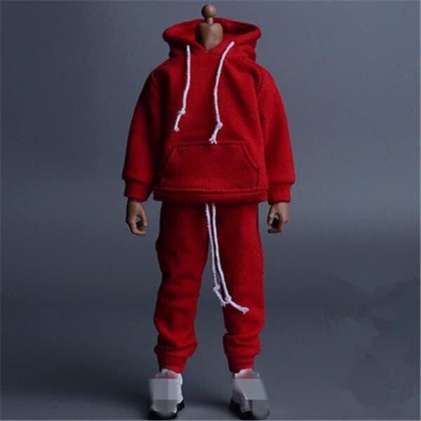 AMITD Abbigliamento Uomo 1/12 Felpa e Pantaloni per Action Figure 6 Pollici