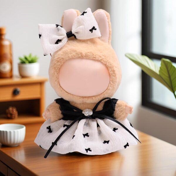 Bekleidungsset für 13–17 cm große Puppen mit raffiniertem Design und natürlichem Stil