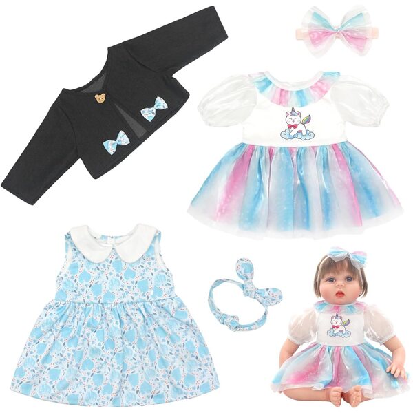 Set 3 Completi Abbigliamento per Bambole 71,1 cm UNICORN ELEMENT