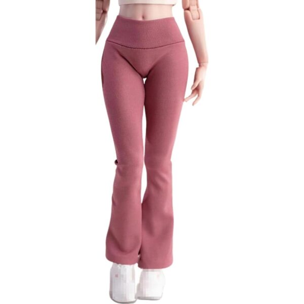 AMITD Abbigliamento Donna 1/6 Scale Pantaloni Yoga Rossa per Action Figure 12"
