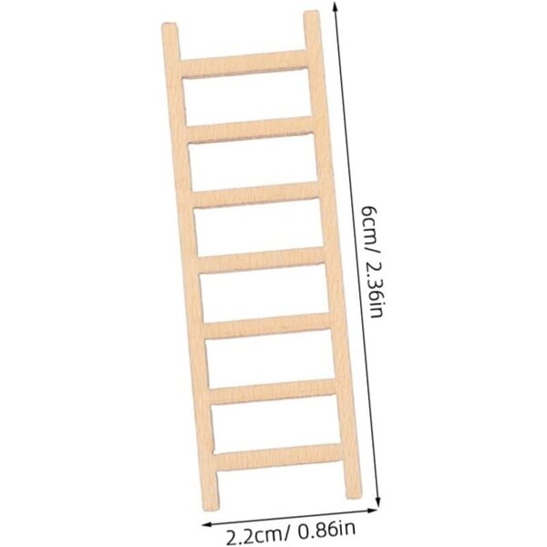 Scala in Legno Khaki Miniatura 30 pezzi per Decorazioni Casa delle Bambole e Progetti DIY