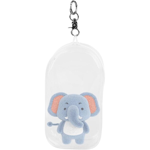 Borsa Trasparente in PVC per Esposizione e Conservazione di Piccole Bambole 19,5x10,5x5 cm
