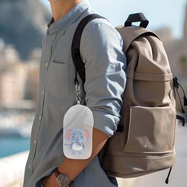 Borsa trasparente in PVC per esposizione e protezione figure collezionabili 19,5x10,5x5 cm
