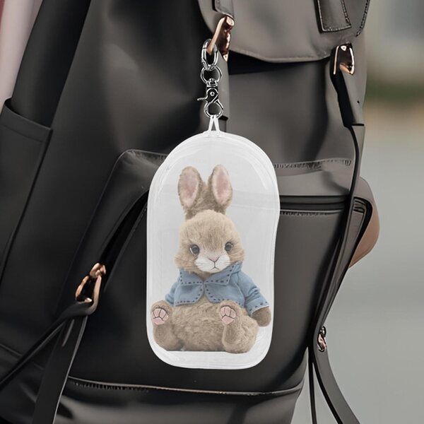 Borsa trasparente in PVC per esposizione e protezione figure collezionabili 19,5x10,5x5 cm