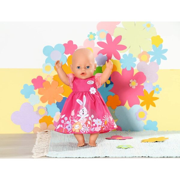 Baby Born Kleider 43 cm: Häschenkleid und Blumenkleid mit einzigartigen Details für Puppen