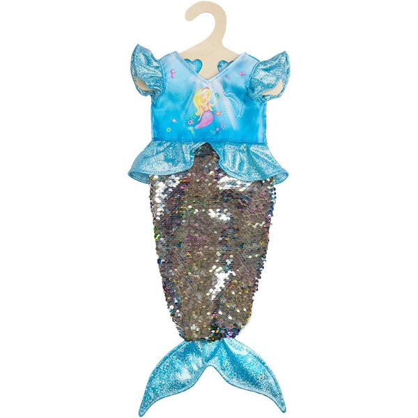 Heless Set abiti per bambole 35-45 cm mermaid & unicorno 2 pezzi glitter