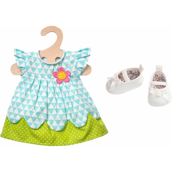 Heless Daisy Puppenbekleidungsset mit Kleid und Ballerinas 35-45 cm