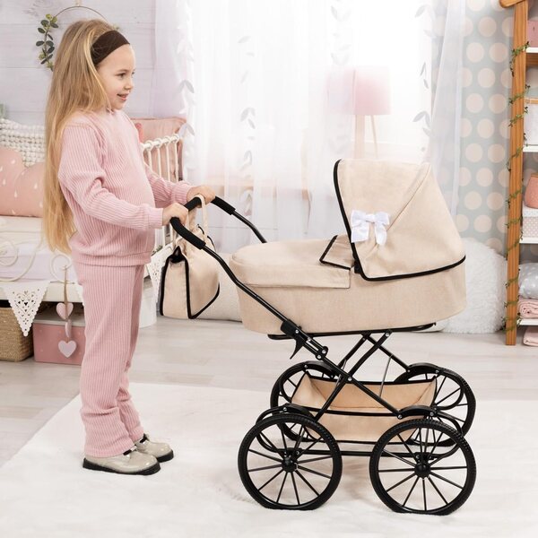 Bambolewagen Bayer Design classico beige con borsa e copertura protettiva