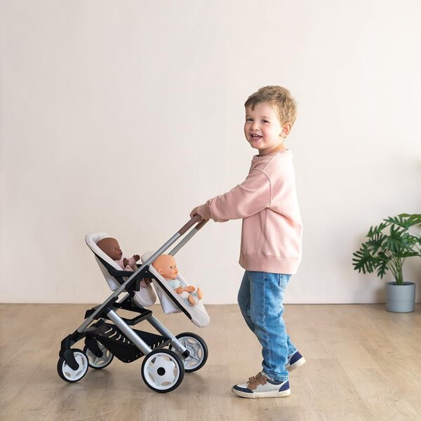 Maxi-Cosi Zwillingskinderwagen für Puppen bis 42 cm – Smoby, Originaldesign