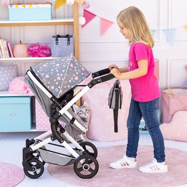 Bayer Design Neo Vario 52 cm Puppenwagen mit Tasche und verstellbarem Drehschieber