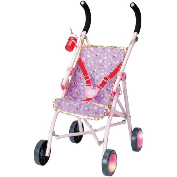 BABY born Happy Birthday Deluxe Buggy con Ruote Luminose e Bottiglia Inclusa