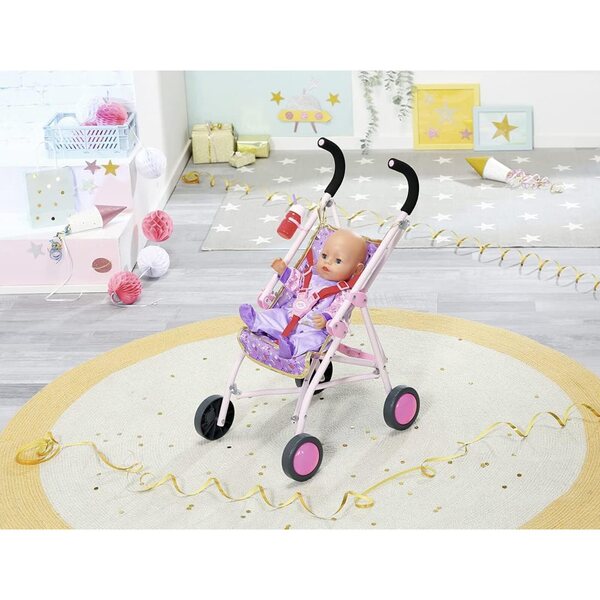 BABY born Happy Birthday Deluxe Buggy con Ruote Luminose e Bottiglia Inclusa