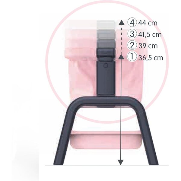 Smoby Maxi Cosi verstellbares Beistellbett für Puppen bis 38 cm, Kinderspiel ab 3 Jahren