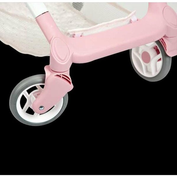 Universeller Kinderwagen für Arias-Puppen mit Griffhöhe 63 cm und einfacher Montage