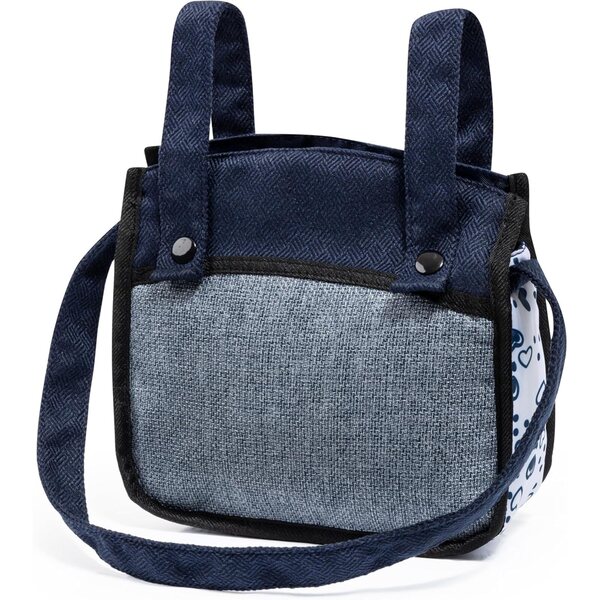 Carrozzina per bambole Bayer Design Neo Vario 62-79 cm con borsa e cursore girevole Blu Bianco