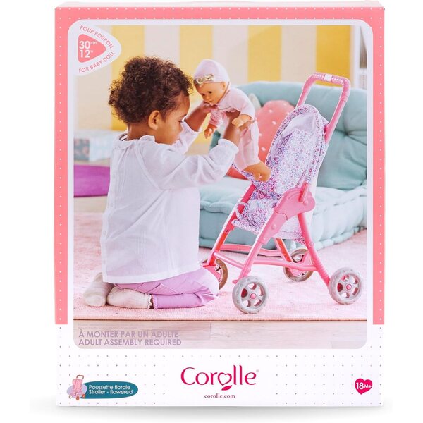 Corolle Mon Premier Floral Poupon Kinderwagen für 30 cm große Puppen, ab 18 Monaten