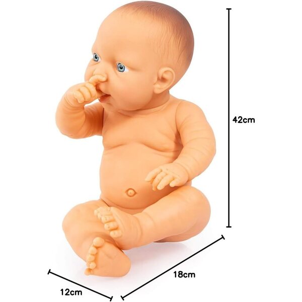 Bayer Design Neugeborenenpuppe 42 cm, realistisch und waschbar