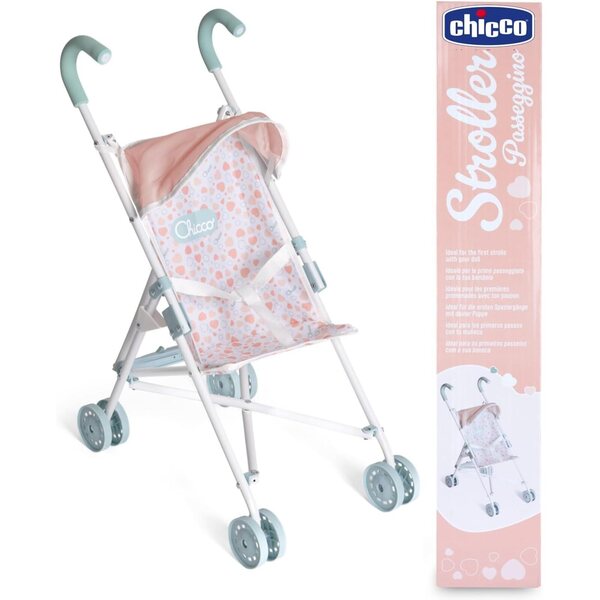Chicco Bambolewagen Meine erste Puppe mit 4 Rädern, leicht und einfach zusammenklappbar für Kinder ab 3 Jahren