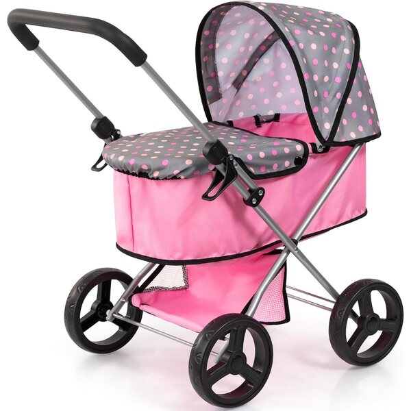 Bambolewagen Bayer Design con copertura e cesta integrata per bambole fino a 46 cm