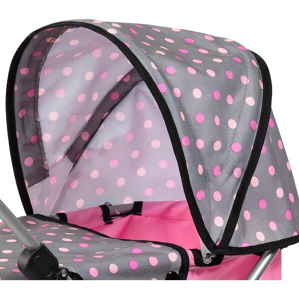 Bambolewagen Bayer Design con copertura e cesta integrata per bambole fino a 46 cm