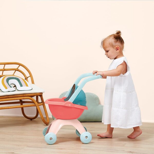 Ecoiffier 1837 Kinderwagen für Puppen – Nachahmungsspiel für Kinder ab 18 Monaten