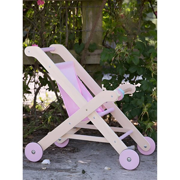 MOOVER LINE Bambolebuggy rosa in legno - design moderno e qualità nordica