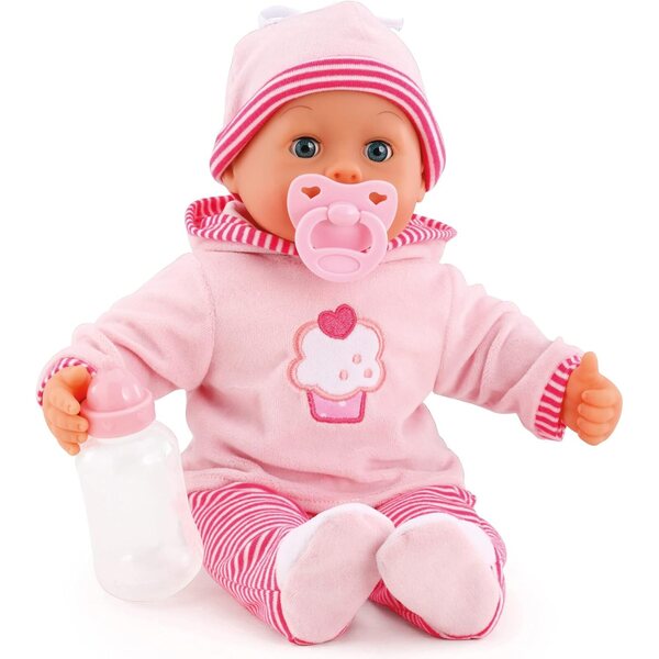 Bayer Design Bambolewagen Xeo con Babypuppe 38 cm, Funzioni Parlate e Accessori