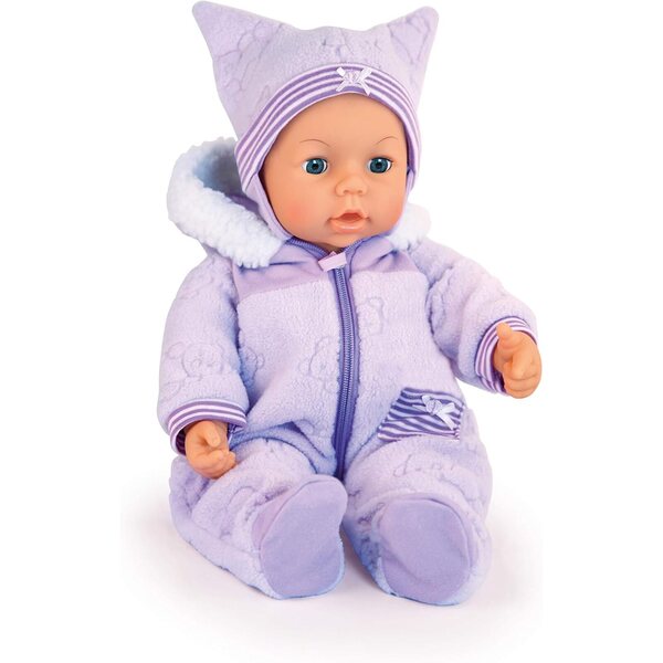 Bayer Design Piccolina Magic Eyes und City Star Einhorn: Poupée 46 cm und verstellbarer Kinderwagen