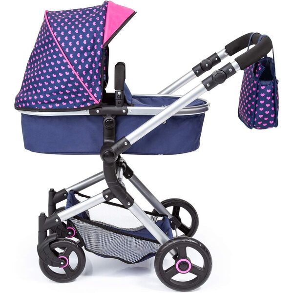 Bayer Design Neo Vario Kombi-Puppenwagen mit Tasche, Einkaufskorb und EasyGo-Autositz