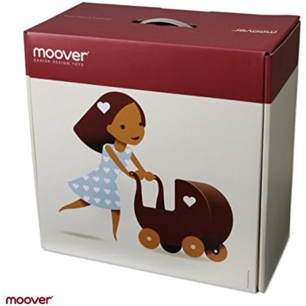 Bambolewagen in legno Moover Toys design danese colore azzurro chiaro – stabile e moderno