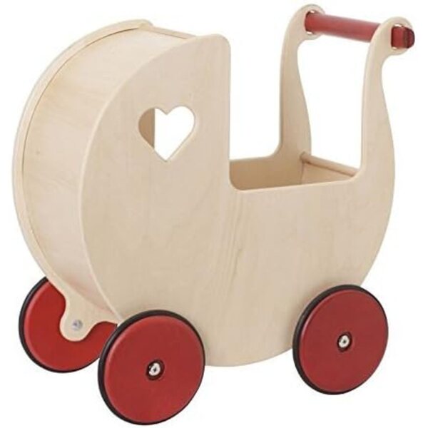 Moover Holz Bambolewagen Maxi naturale – design nostalgico e qualità danese