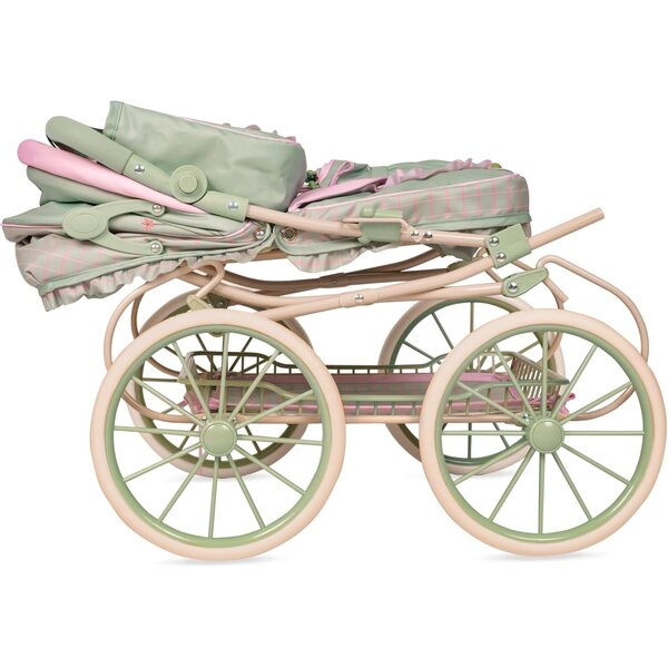 Klappbarer Puppenwagen mit verstellbarem Griff und Regenschirm Botanic DeCuevas Toys