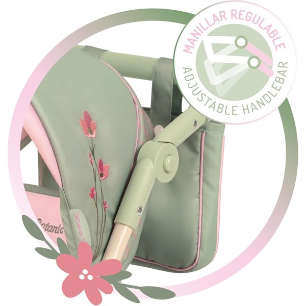 Bambolewagen pieghevole gemellare Botanic DeCuevas con borsa e design floreale