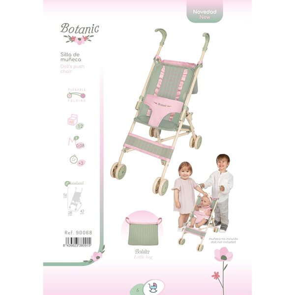 Botanic DeCuevas faltbares Puppenauto mit Tasche und Sicherheitsgurt 56 cm