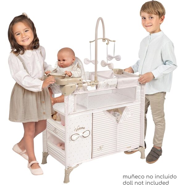 Armadio Fasciatoio per Bambole Verona con Accessori DeCuevas Toys Design Italiano