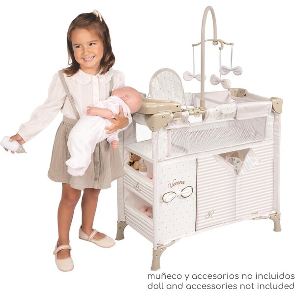 Armadio Fasciatoio per Bambole Verona con Accessori DeCuevas Toys Design Italiano