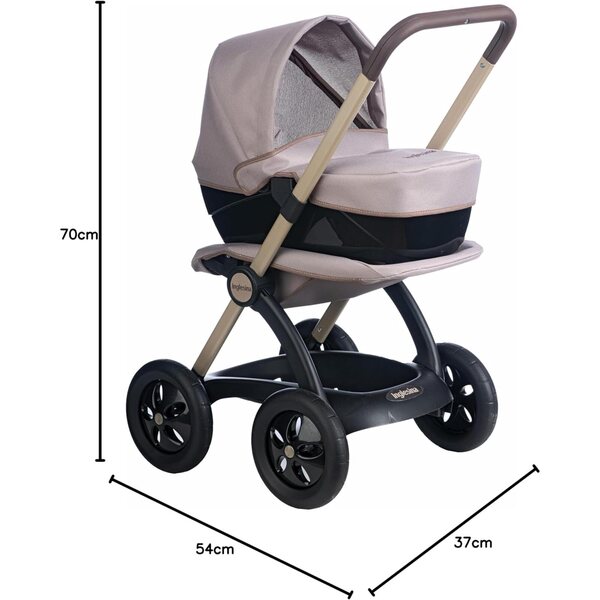 Smoby Inglesina Kombi 3 in 1 Iridio für Puppen bis 42 cm mit verstellbarem Regenschutz