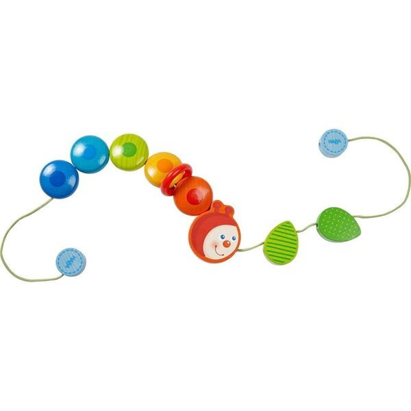 HABA 303756 Catena per Passeggino Rana in Legno Colorato per Bambini 0-2 Anni