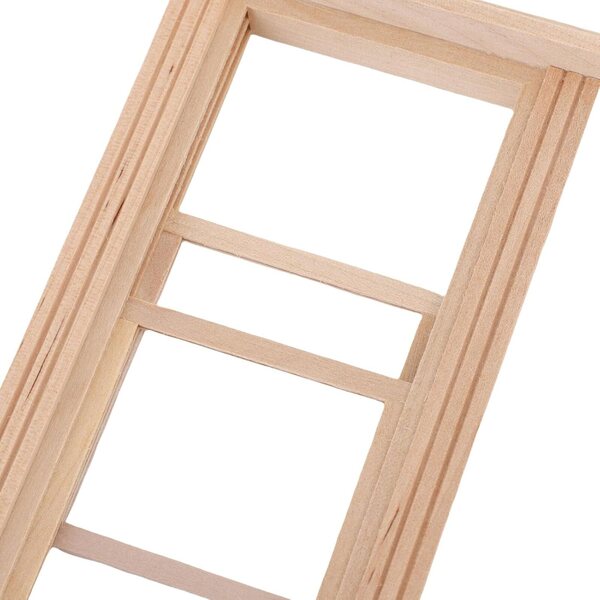 Cornice Finestra Ghigliottina in Legno per Casa delle Bambole Personalizzabile 9,5x15 cm
