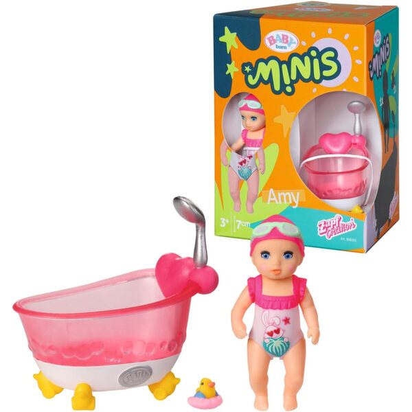 BABY Born Wohnmobil- und Badewannen-Spielset mit Puppe Jasmin und Amy, inklusive Zubehör