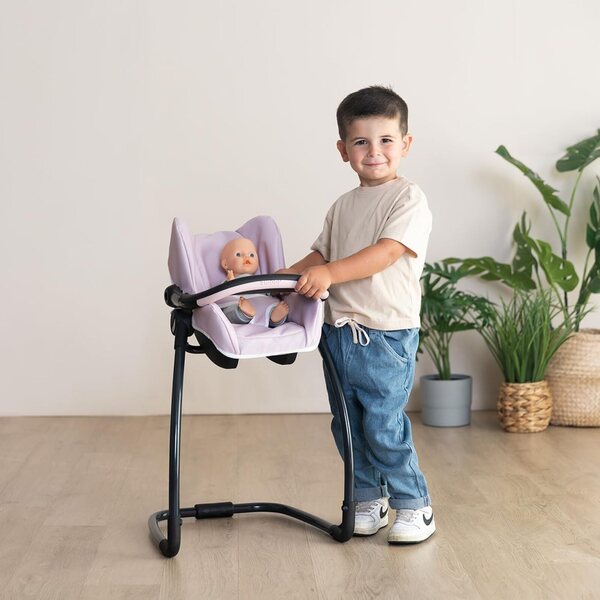 Smoby Maxi-Cosi seggiolone 3-in-1 per bambole fino a 42 cm, multifunzione e leggero